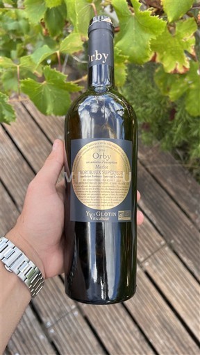 Bordeaux Bordeaux Supérieur Yves Glotin Orby Niet-geïntegreerd