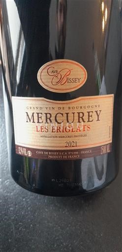 Bourgogne Mercurey Cave de Bissey Les Eriglats 2021