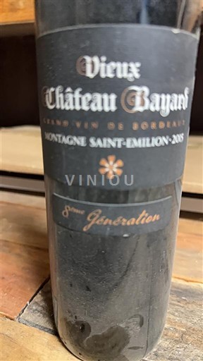 Bordeaux Montagne-saint-émilion Château Vieux Bayard 8ème Génération 2015
