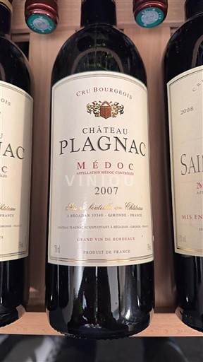 Bordeaux Médoc Château Plagnac 2007