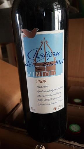 Bordeaux Haut-Médoc Château Cassana 2009