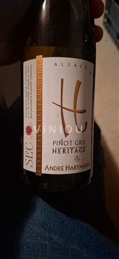 Alsace Pinot grigio André Hartmann Héritage 2022