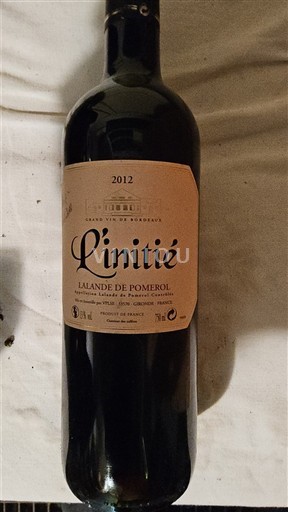 Bordeaux Lalande-de-pomerol Les Tonnelles L'initié 2012