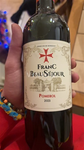 Bordeaux Pomerol Franc BeauSéjour 2023