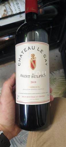 Bordeaux Château Le Gay de Saint Sulpice 2019