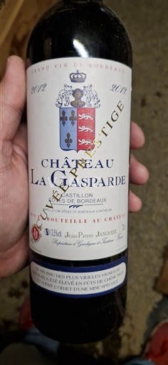 Bordeaux Castillon-côtes-de-bordeaux Château La Gasparde Prestige 2012