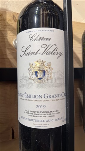 Bordeaux Saint-Émilion Grand Cru Grand Cru Château Saint-Valéry 2019