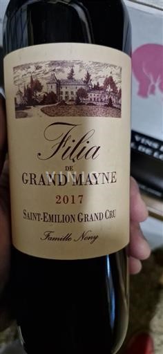 Bordeaux Saint-Émilion Grand Cru Grand Cru Grand Mayne Filia de Grand Mayne 2017