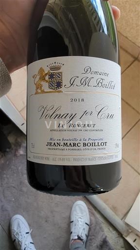 Bourgogne Không được chỉ định Premier Cru Domaine JM Boillot Le Ronceret 2018