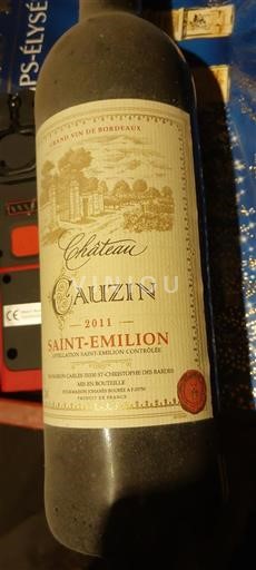 Bordeaux Saint-Émilion Château Cauzin 2011