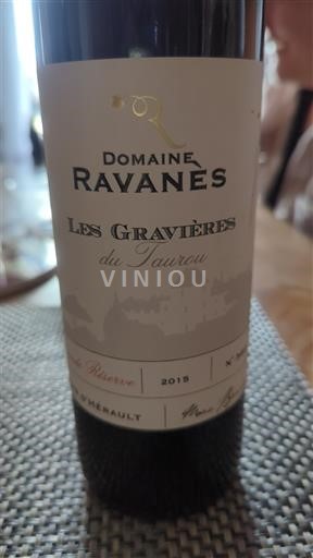 Languedoc-Roussillon Hérault Domaine Ravanas Les Gravières du Taurou 2015