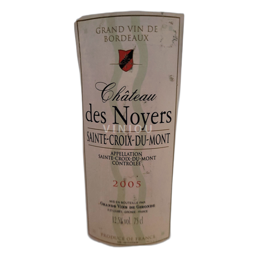 Bordéus Sainte-Croix-Du-Mont Château des Noyers 2005
