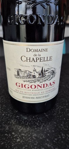 Lugina e Ronës Gigondas Domaine La Chapelle 2020