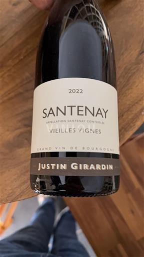Borgoña Santenay Justin Girardin Vieilles Vignes 2022
