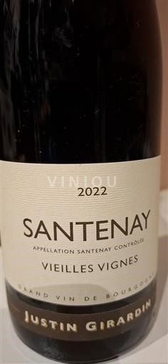 Burgundy Santenay Justin Girardin Vieilles Vignes 2022