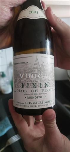 Burgundy Fixin Gonzalez-Monot Clos de Fixey 2001