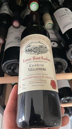 Bordeaux Lussac-saint-émilion Château Villadière 2012