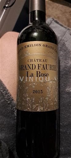 Bordeaux Saint-Émilion Grand Cru Château Grand Faurie La Rose 2015