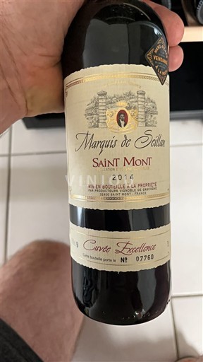 Sydvestfrankrig Saint-Mont Marquis de Seillan Excellence 2014