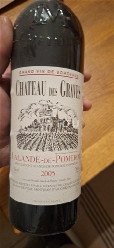 Bordeaux Lalande-de-pomerol Château des Graves 2007
