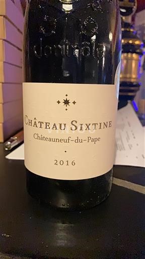 Rhône-dalen Châteauneuf-du-Pape Château Sixtine 2016