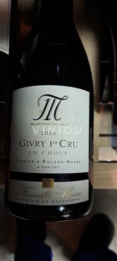 Borgoña Givry Premier Cru Famille Masse En Choue 2018