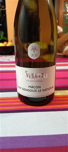 Burgundy Mâcon and Mâcon-Villages Millebuis Saint Gengoux Le National 2021
