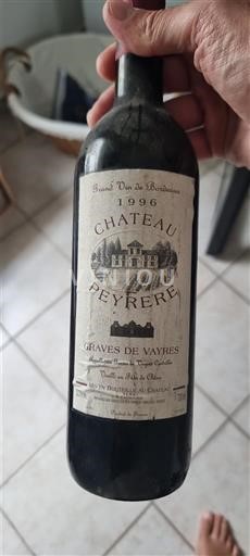 Bordeaux Graves-de-vayres Château Peyrère 1996