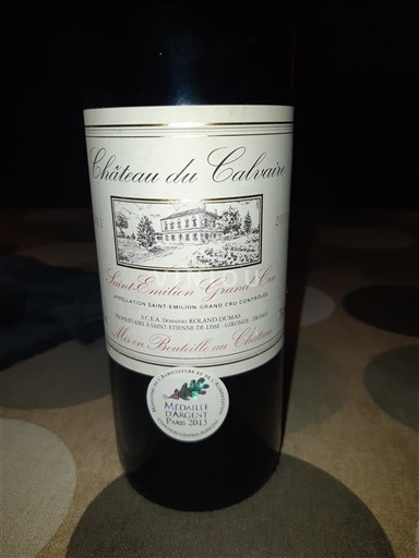 Bordeaux Saint-Émilion Grand Cru Grand Cru Château Calvaire 2011