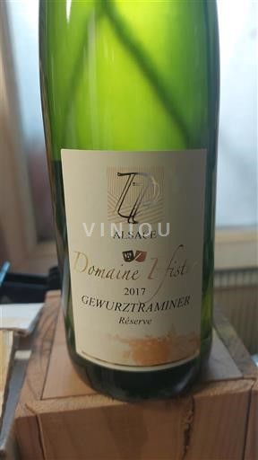 Alsacia Domaine L'Huist Réserve 2017