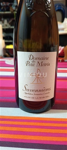 Vallée de la Loire Savennières Domaine Petit Métris Clos de la Marche 2020