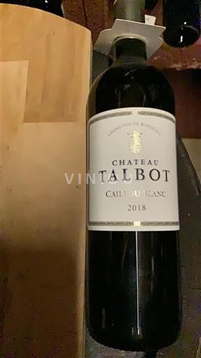 Bordeaux Château Talbot Caillou Blanc 2018