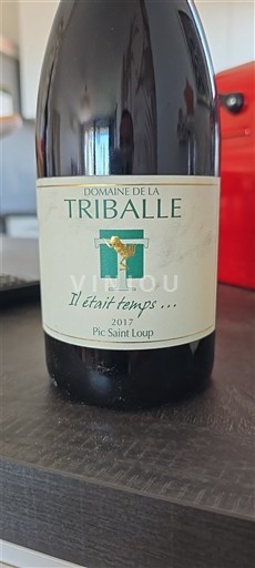 Languedoc Pic-saint-loup Domaine La Triballe Il était temps ... 2017