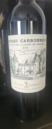 Bordeaux Pessac-Léognan Grand Cru Classé de Graves Château Carbonnieux 2018