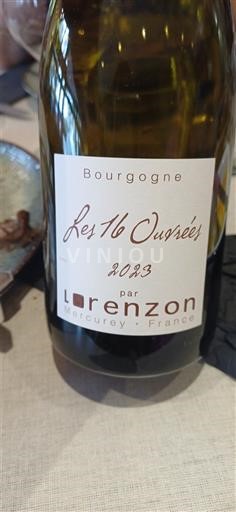 Burgundsko Domaine Lorenzon Les 16 Ouvrées 2023