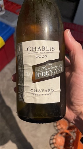 Burgundi Chablis Domaine Prénant 2007