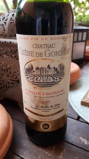 Bordeaux Canon-Fronsac Château Chêne de Gombeau 2010