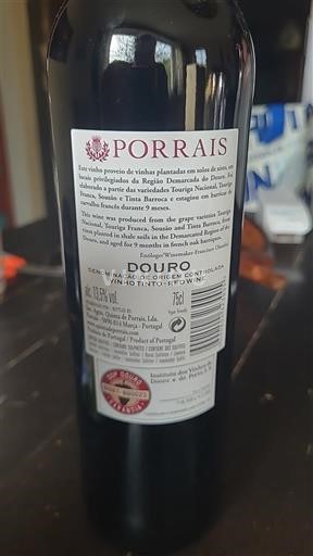 Douro Soc agri quinta de pourrais Porrais tinto 2022