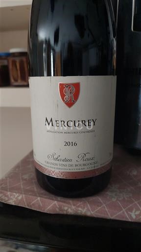 Bourgogne Mercurey Sébastien Roux 2016