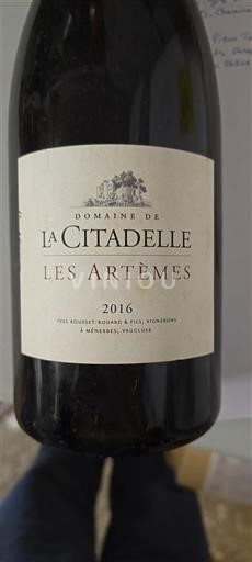 Valle del Ródano Luberon Domaine La Citadelle Les Artèmes 2016