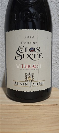 Rhône Valley Lirac Domaine Clos de Sixte 2016