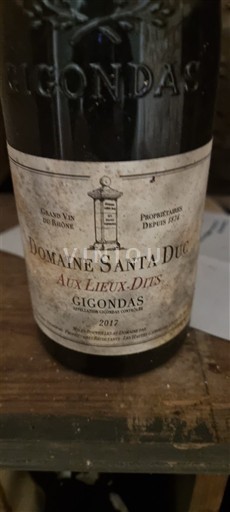 Rona dolina Gigondas Domaine Santa Duc Aux Lieux-Dits 2017