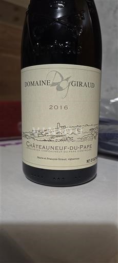 Thung lũng Rhône Châteauneuf-du-pape Domaine Giraud 2016
