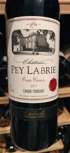 Bordeaux Canon-Fronsac Château Pey Labrie Cœur Canon 2017