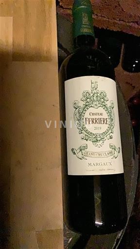Bordeaux Margaux Grand Cru Château Ferrière 2019
