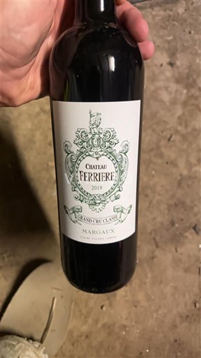 Bordeaux Margaux Grand Cru Château Ferrière 2019