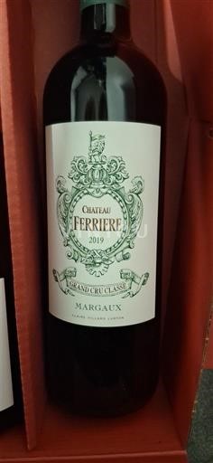 Bordeaux Margaux Grand Cru Château Ferrière 2019