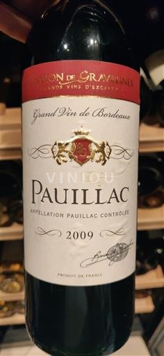 Bordeaux Pauillac Baron de Gramontines 2009