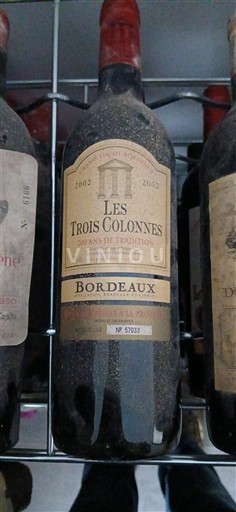 Bordeaux Les Trois Colonnes 200 ans de tradition 2002