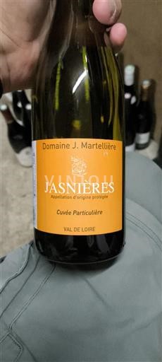 Loire-dalen Jasnières Domaine J. Martellière Particulière Ikke årgangsbestemt